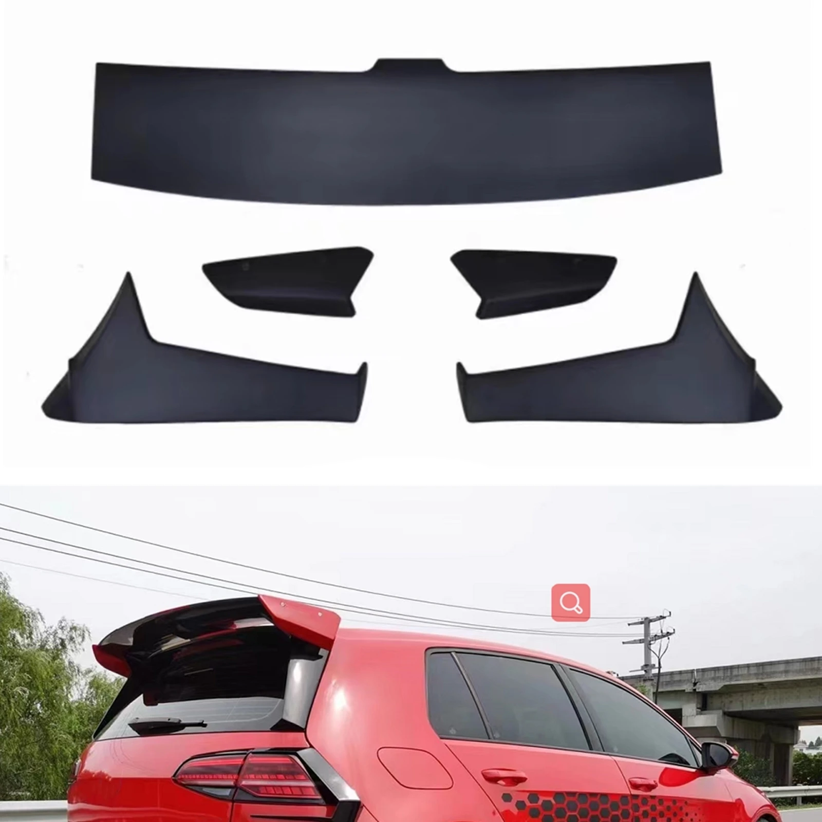Rear Roof Spoiler Wing Kit For Volkswagen VW Golf7 MK7 MK7.5 GTI GTD 2014 2015 2016-2020 Unpainted Tailgate Splitter Lip Flap
Rear Roof Spoiler Wing Kit For Volkswagen VW Golf7 MK7 MK7.5 GTI GTD 2014 2015 2016-2020 Unpainted Tailgate Splitter Lip Flap