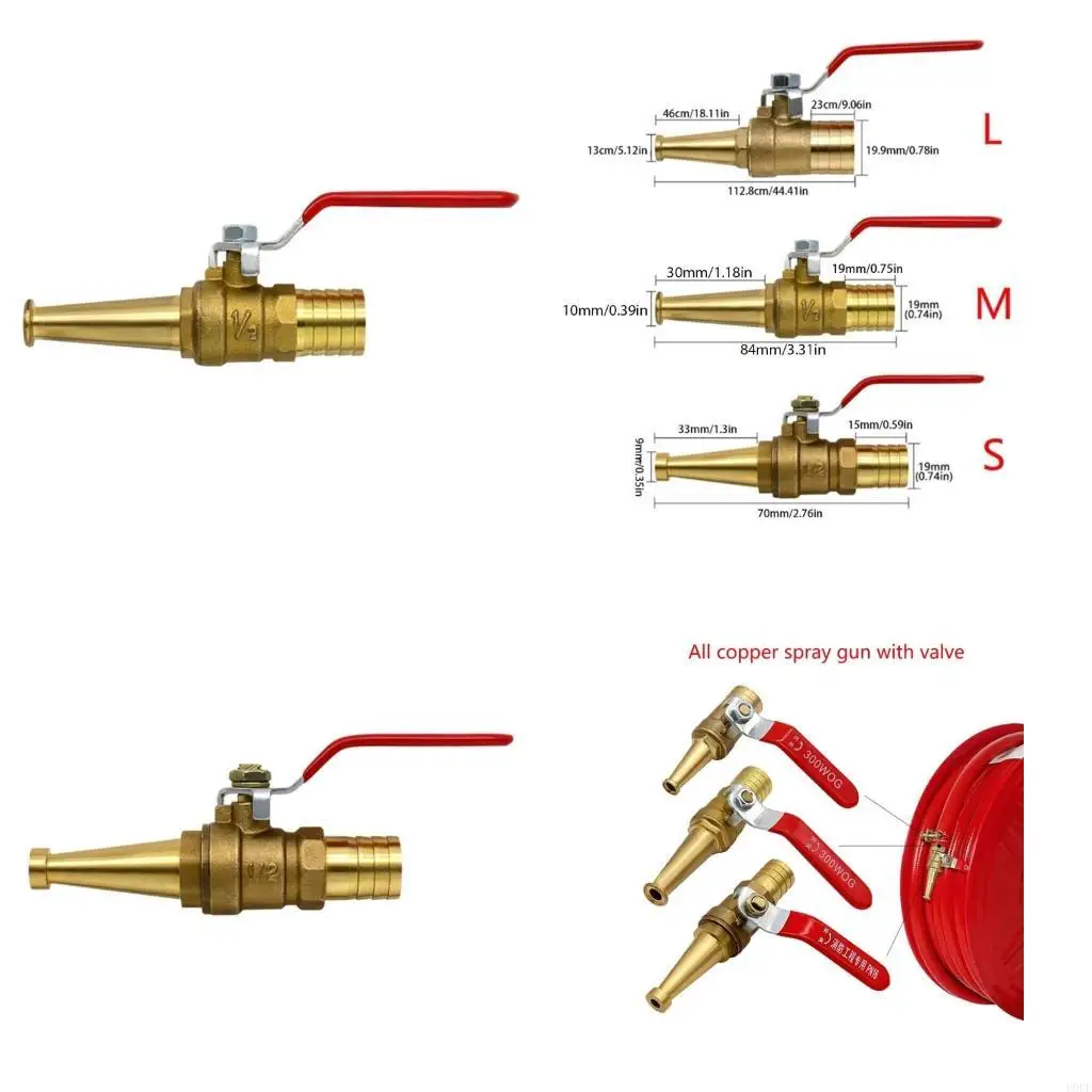Jets Nozzle High Pressure Hose Nozzle Water Hose Sprayer Nozzle with Garden Hose Shutoff Valves Metal 1/2inch
Jets Nozzle High Pressure Hose Nozzle Water Hose Sprayer Nozzle with Garden Hose Shutoff Valves Metal 1/2inch