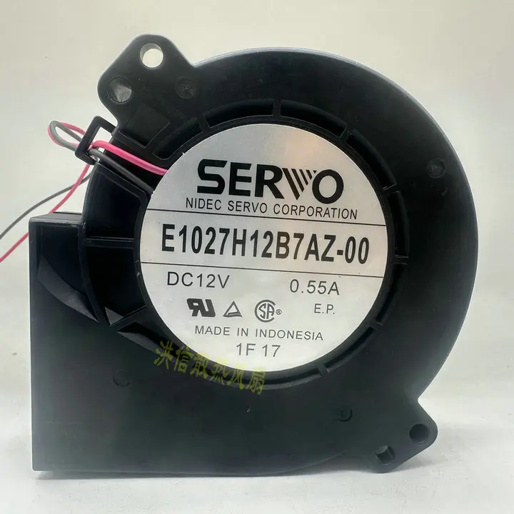 SERVO E1027H12B7AZ-00 DC 12 В 0,55 А 97x97x27 мм 2-проводной охлаждающий вентилятор для сервера
SERVO E1027H12B7AZ-00 DC 12 В 0,55 А 97x97x27 мм 2-проводной охлаждающий вентилятор для сервера