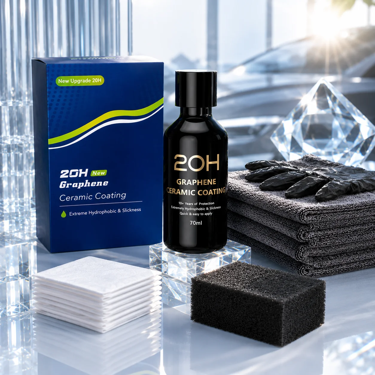 Graphene Ceramic Coating 20H with Self Healing and UV Track Technology Car Detailing Professionals 10+ Years of Protection
Graphene Ceramic Coating 20H with Self Healing and UV Track Technology Car Detailing Professionals 10+ Years of Protection