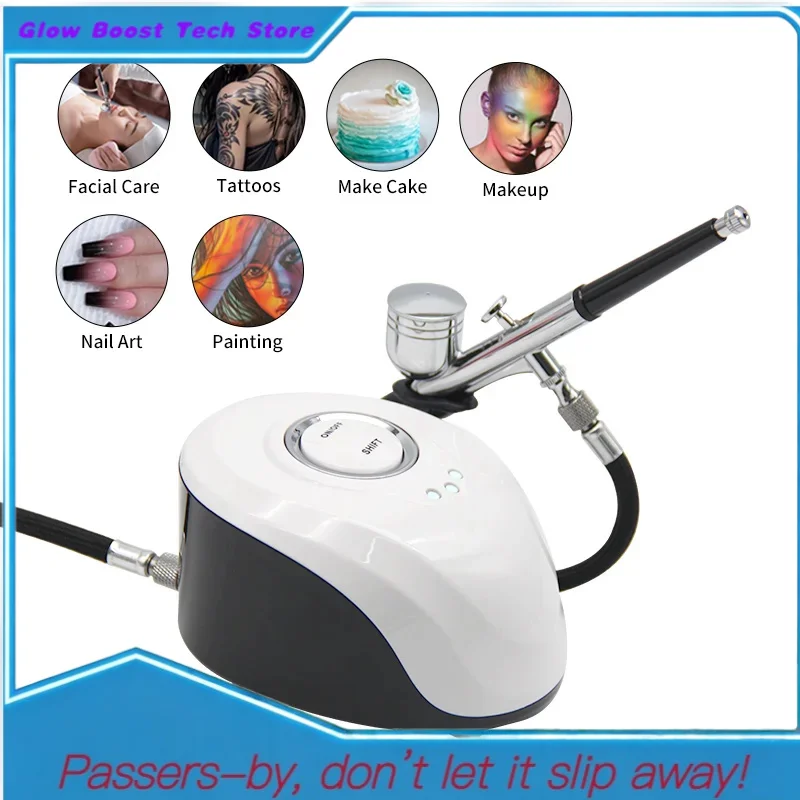 Glow Proessional Airbrush Nails Gun Art Paint Tattoo Crat Cake Mist Sprayer Beauty Oxygen Kit Co
Glow Proessional Airbrush Nails Gun Art Paint Tattoo Crat Cake Mist Sprayer Beauty Oxygen Kit Co