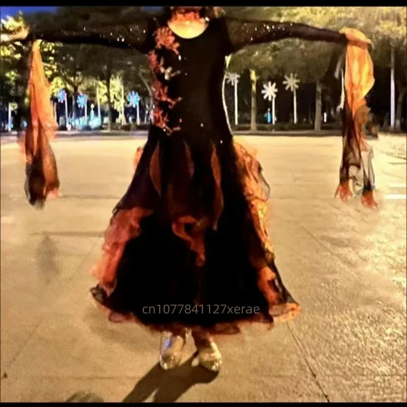 Modern Dance Standard Competition Dress Women's Waltz Performance Skirt Professional Ballroom Practice Gown -281
Modern Dance Standard Competition Dress Women's Waltz Performance Skirt Professional Ballroom Practice Gown -281