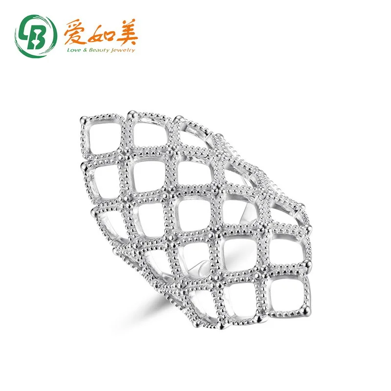 Hollow Mesh Personalized Index Finger Ring with Adjustable 18K Gold PT950 Platinum Silver Plated 7-layer Gold Ring
Hollow Mesh Personalized Index Finger Ring with Adjustable 18K Gold PT950 Platinum Silver Plated 7-layer Gold Ring