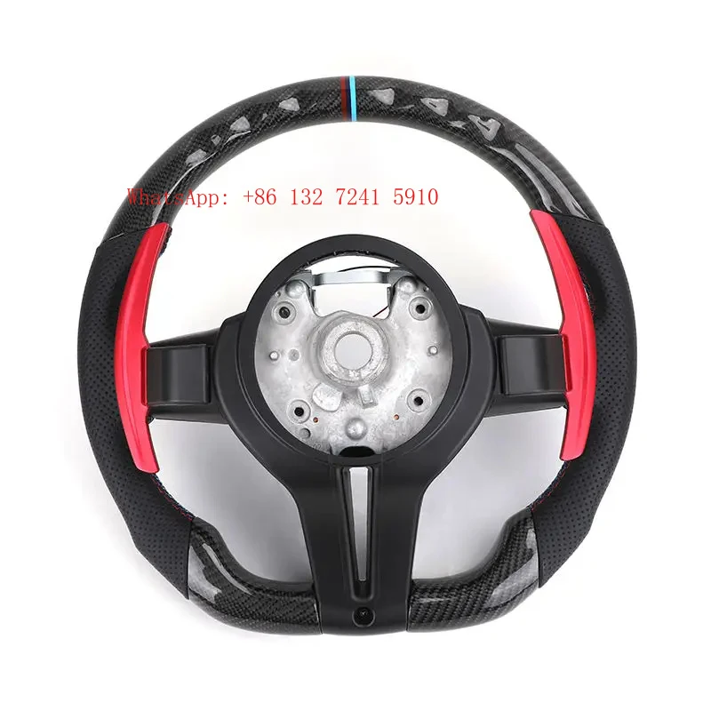 Hongsheng Bestseller Peorated Leather Carbon Fiber Steering Wheel with Red Paddle for F10 F20 F22 F30 M3 F80 M4 F82 M2 F87 X5
Hongsheng Bestseller Peorated Leather Carbon Fiber Steering Wheel with Red Paddle for F10 F20 F22 F30 M3 F80 M4 F82 M2 F87 X5