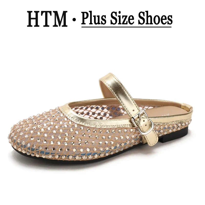 Luxury Diamond Women's Flat Sandals Mules Bottom Toe Cover Summer Outdoor Wear Breathable Casual Fashion Semi Sandals French
Luxury Diamond Women's Flat Sandals Mules Bottom Toe Cover Summer Outdoor Wear Breathable Casual Fashion Semi Sandals French