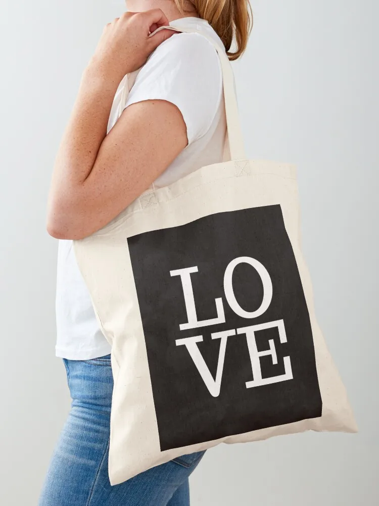 LOVE (White on Black) Tote Bag Women's handbag Women's shopper Cloth bags shopper bag women canvas
LOVE (White on Black) Tote Bag Women's handbag Women's shopper Cloth bags shopper bag women canvas