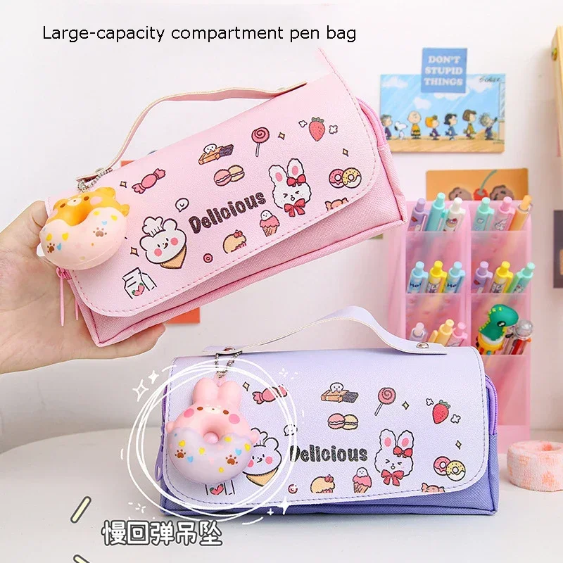 Cute Cat Large Capacity Stress Relieving Pencil Case Big Pencil Box Portable Girls Pen Bag Double Layer School Pouch Kawaii Bag
Cute Cat Large Capacity Stress Relieving Pencil Case Big Pencil Box Portable Girls Pen Bag Double Layer School Pouch Kawaii Bag