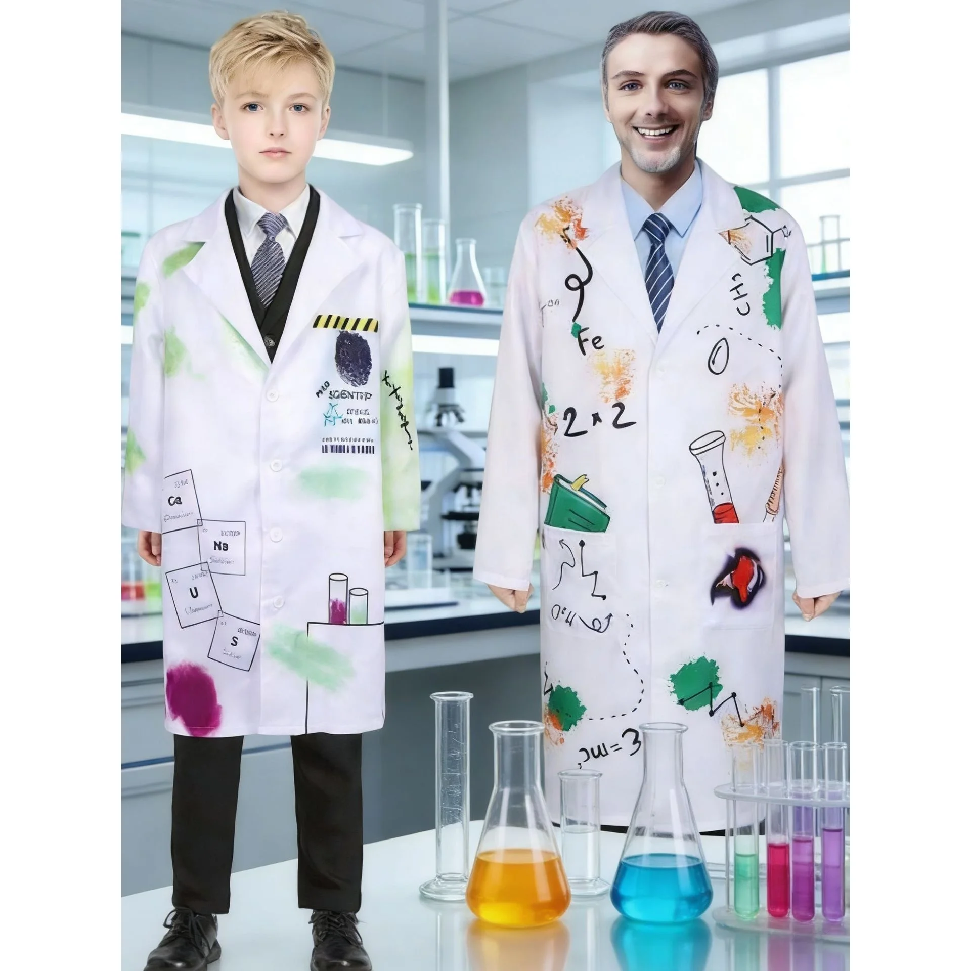 2026 New Halloween Children's White Lab Coat Doctor Crazy Scientist Cosplay Science Monster Job Women's Ethnic Costume
2026 New Halloween Children's White Lab Coat Doctor Crazy Scientist Cosplay Science Monster Job Women's Ethnic Costume