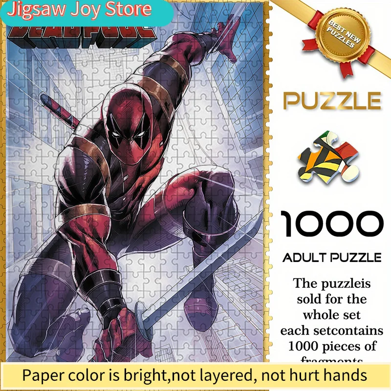 Бесшовные пазлы на тему Marvel Z11.3-60, с изображением Дэдпула в стиле комикса «Битва в городе» — прочные, толстые пазлы, идеально подходят для
Бесшовные пазлы на тему Marvel Z11.3-60, с изображением Дэдпула в стиле комикса «Битва в городе» — прочные, толстые пазлы, идеально подходят для