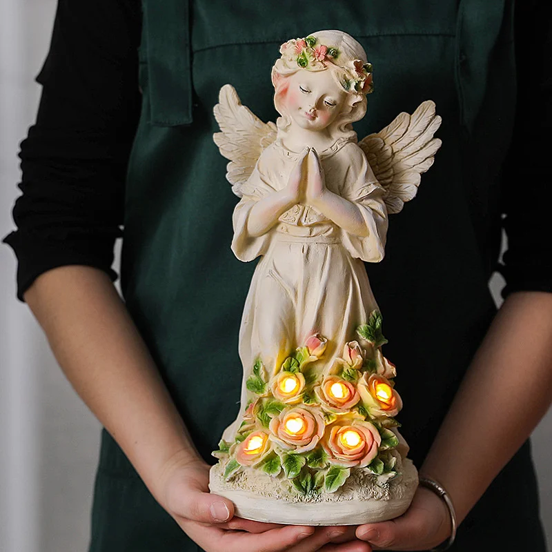 Garden Large Statue Solar Energy Angel Sculpture Praying Girl Figurine Lamp Yard Balcony Vintage Ornament Home Decor
Garden Large Statue Solar Energy Angel Sculpture Praying Girl Figurine Lamp Yard Balcony Vintage Ornament Home Decor