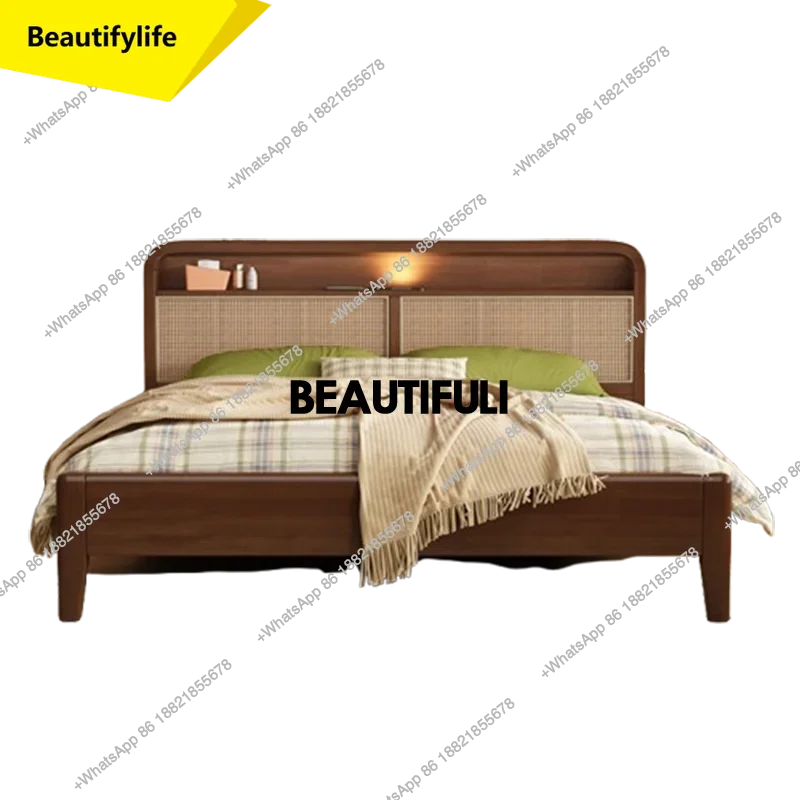 Q181 Italian Platform Wood Bed Rattan Simple Queen Big Cabinets Storage Beds Double Modern Drawers Cama De Casal Bedroom Furnitu
Q181 Italian Platform Wood Bed Rattan Simple Queen Big Cabinets Storage Beds Double Modern Drawers Cama De Casal Bedroom Furnitu