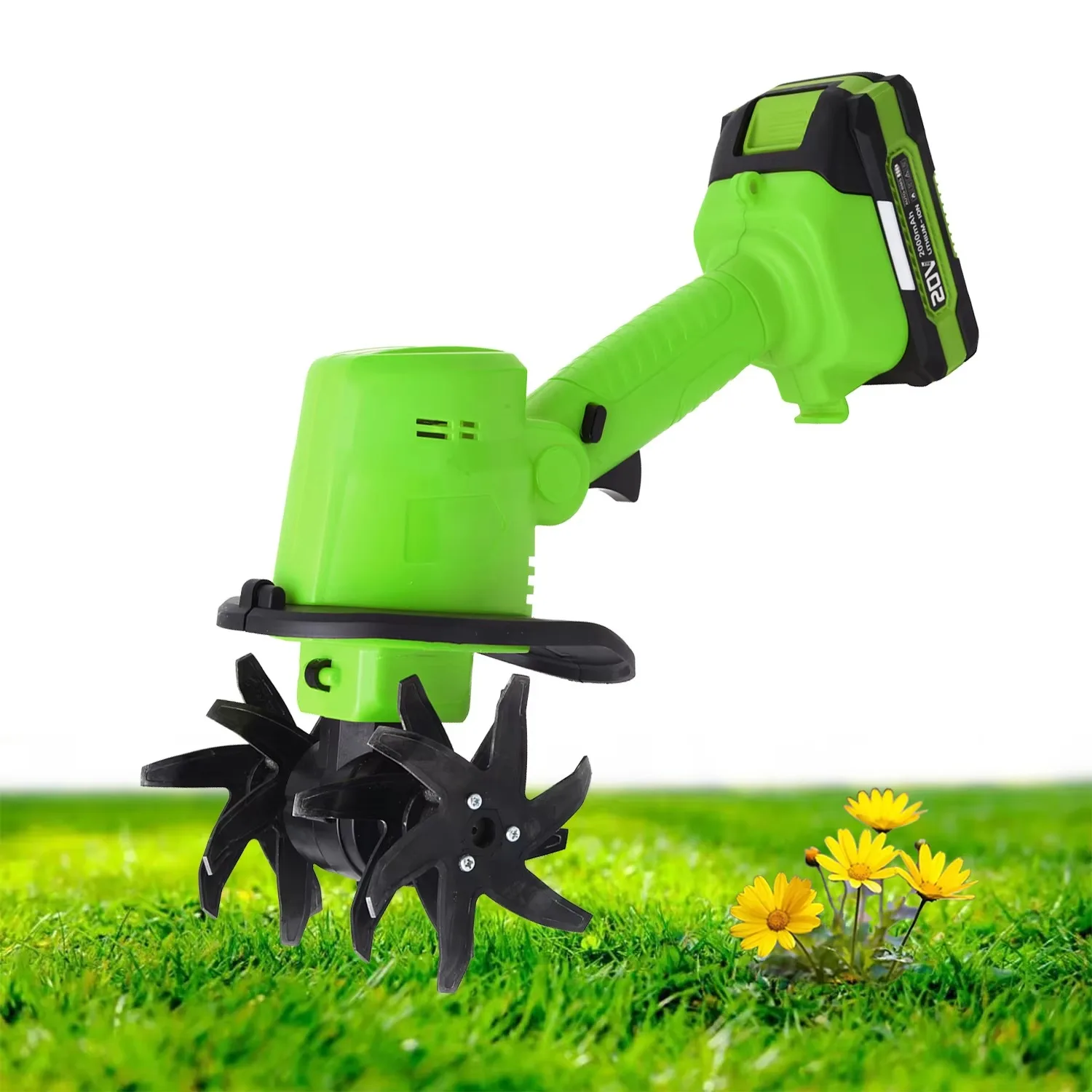20V Rechargeable Cordless Rotary Tiller Handheld Mini Soil Plow Lithium Battery Cultivator for Home Garden
20V Rechargeable Cordless Rotary Tiller Handheld Mini Soil Plow Lithium Battery Cultivator for Home Garden