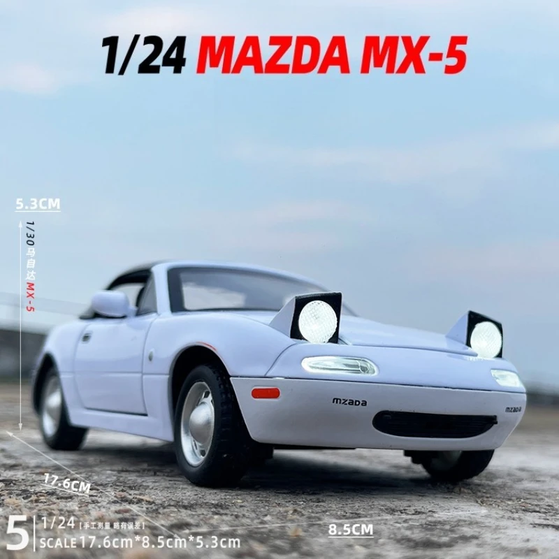 1:24 Mazda MX-5 Alloy Sports Model Diecast Metal Racing Car Model Simulation Sound Light Collection Kids Toy Gift
1:24 Mazda MX-5 Alloy Sports Model Diecast Metal Racing Car Model Simulation Sound Light Collection Kids Toy Gift