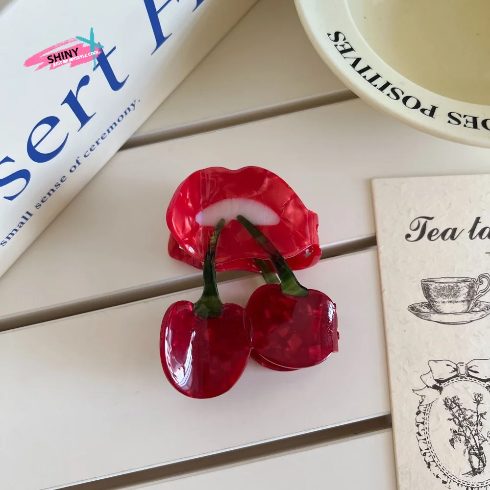 Hair Accessories Korean Style Cherry Hair Claw Sweet Cute Fruit Gripper Acetic Acid Red Geometry Shark Clip Headdress
Hair Accessories Korean Style Cherry Hair Claw Sweet Cute Fruit Gripper Acetic Acid Red Geometry Shark Clip Headdress
