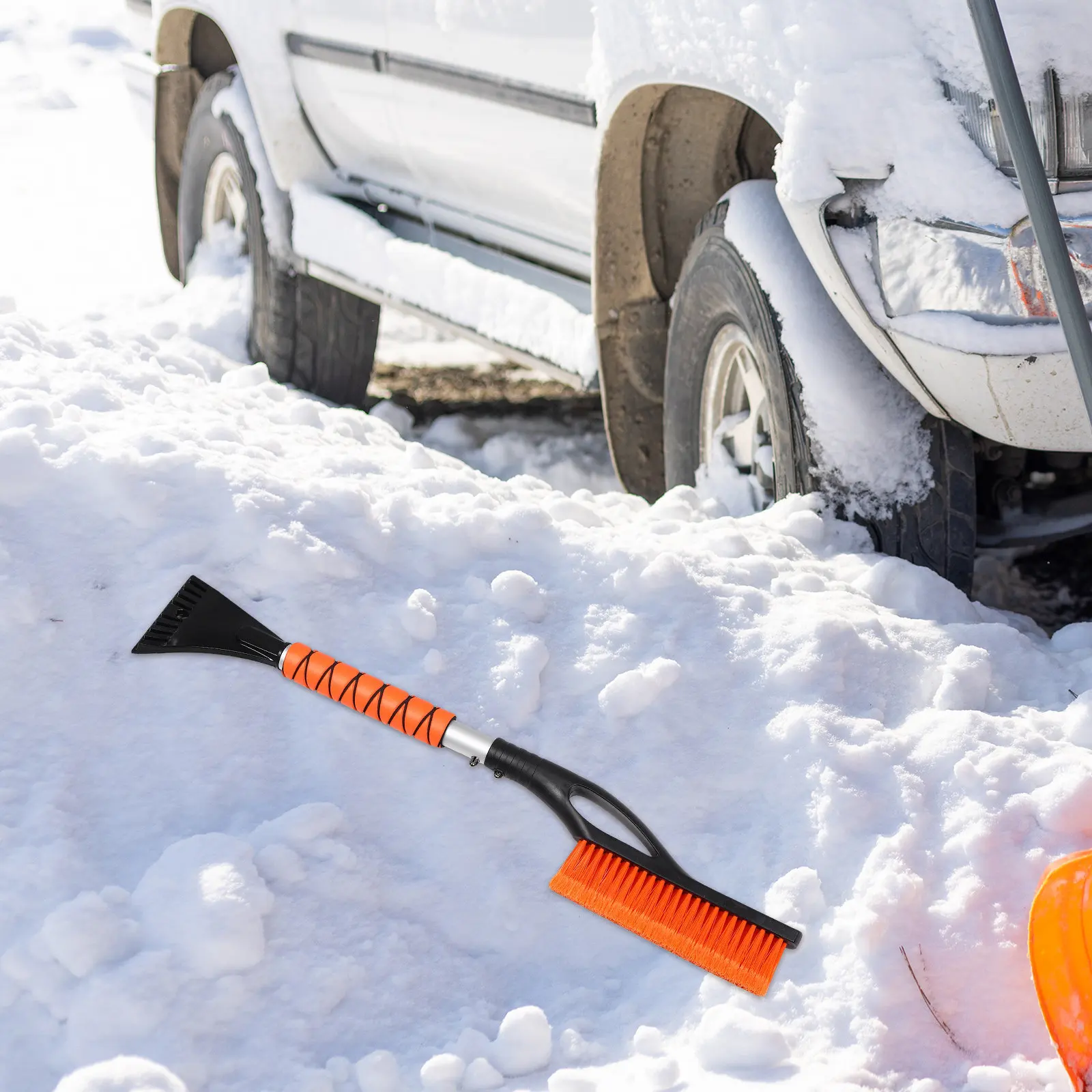 Набор из 2 скребков для удаления льда и снега с автомобиля, с выдвижной ручкой, эффективный очиститель от инея и снега, скребок для лобового стекла и окон
Набор из 2 скребков для удаления льда и снега с автомобиля, с выдвижной ручкой, эффективный очиститель от инея и снега, скребок для лобового стекла и окон