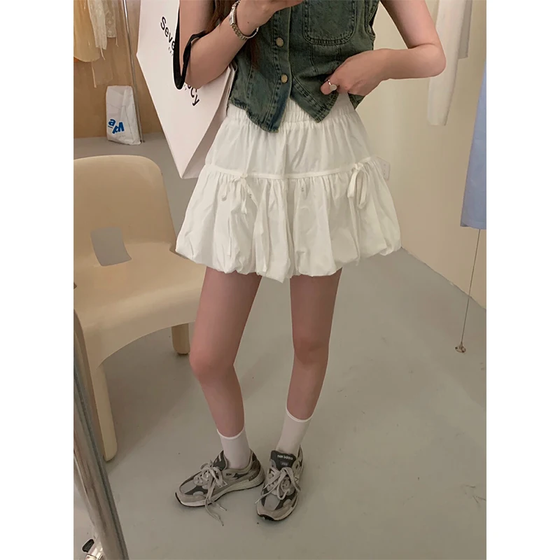 Sweet Design Knot Puffy Cake f Skirt High Waist ort Skirt Women's Korean Sle Polyester Fiber A-Line Skirt
Sweet Design Knot Puffy Cake f Skirt High Waist ort Skirt Women's Korean Sle Polyester Fiber A-Line Skirt