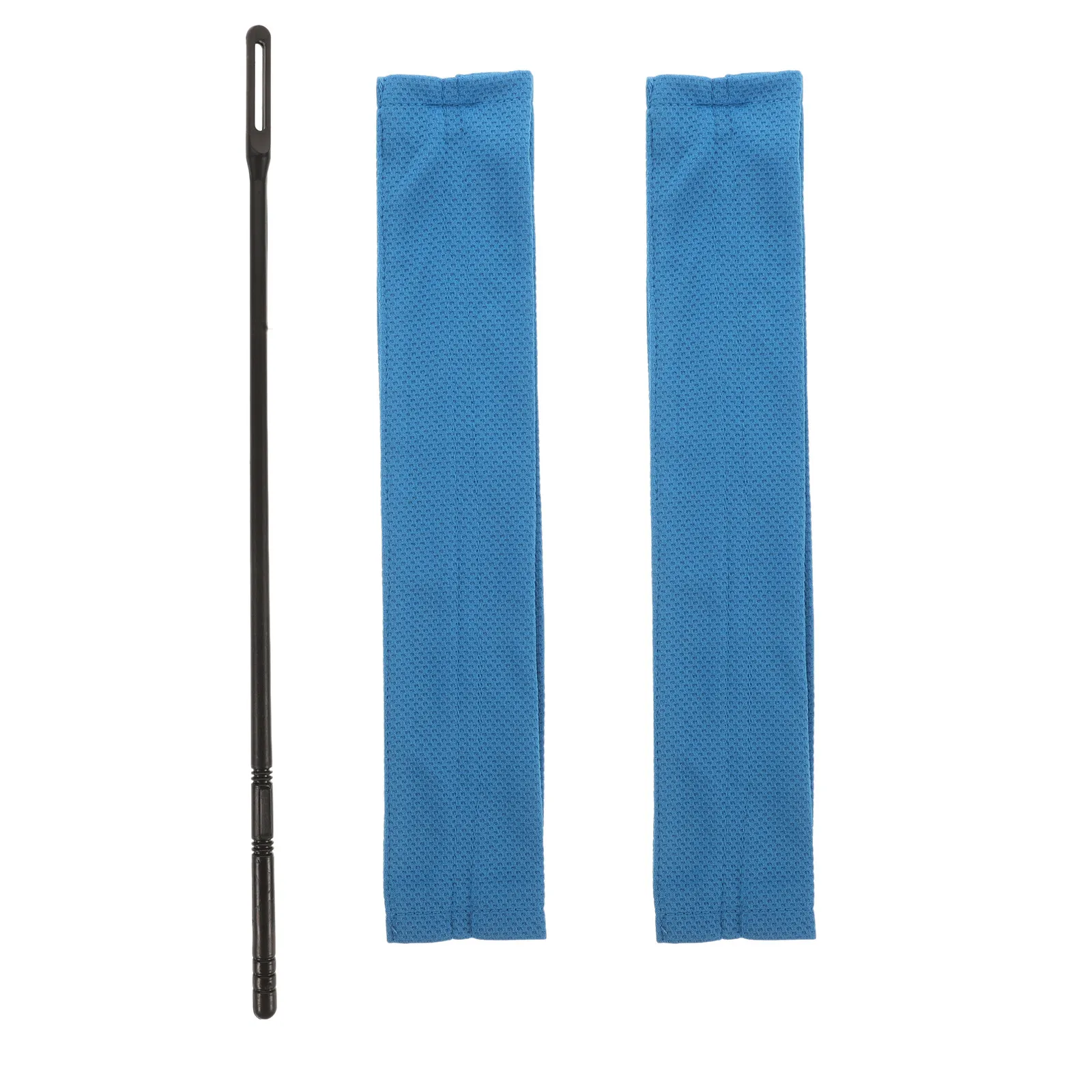 1Set Flute Cleaning Rod and Cloth Set Water-Absorbing Microfiber Bore Cleaner Quick-Dry Anti-Static Flute Interior Drying Cloth