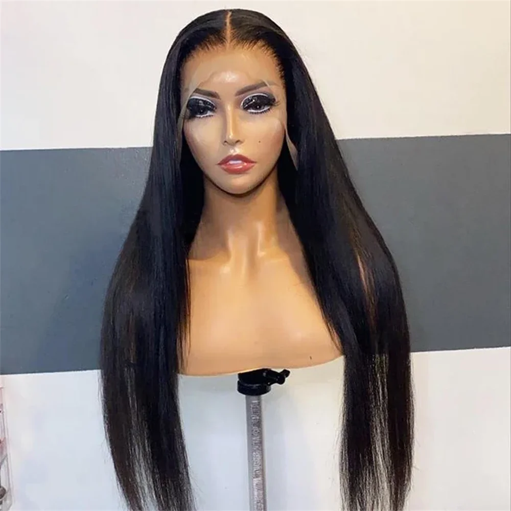 Soft Long 26Inch Black Straight Heat-Resistant 13x4x1 Lace Front Wig For Women With Synthetic Preplucked Glueless Baby Hair
Soft Long 26Inch Black Straight Heat-Resistant 13x4x1 Lace Front Wig For Women With Synthetic Preplucked Glueless Baby Hair