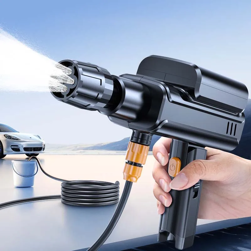 Portable High-Pressure Cordless Power Wash with Rechargeable Battery Multi-Function Nozzle for Car & Floor Cleaning
Portable High-Pressure Cordless Power Wash with Rechargeable Battery Multi-Function Nozzle for Car & Floor Cleaning