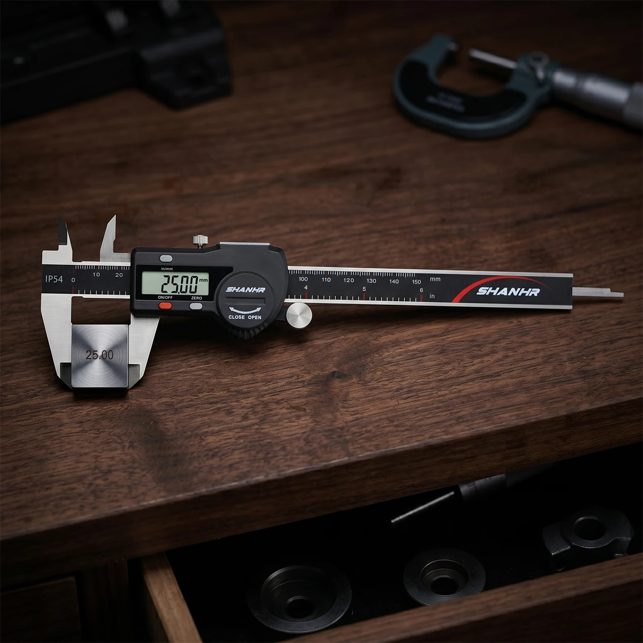 SHANHR IP54 150 mm Electronic Vernier Caliper Micrometer Electronic Caliper Stainless Steel Messschieber Paquimetro Digital
SHANHR IP54 150 mm Electronic Vernier Caliper Micrometer Electronic Caliper Stainless Steel Messschieber Paquimetro Digital