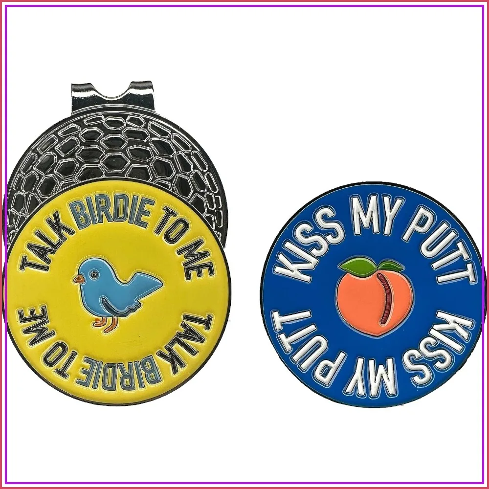Talk Birdie to Me - Funny Golf Ball Marker with Hat Clip, 2 Removable Markers
Talk Birdie to Me - Funny Golf Ball Marker with Hat Clip, 2 Removable Markers