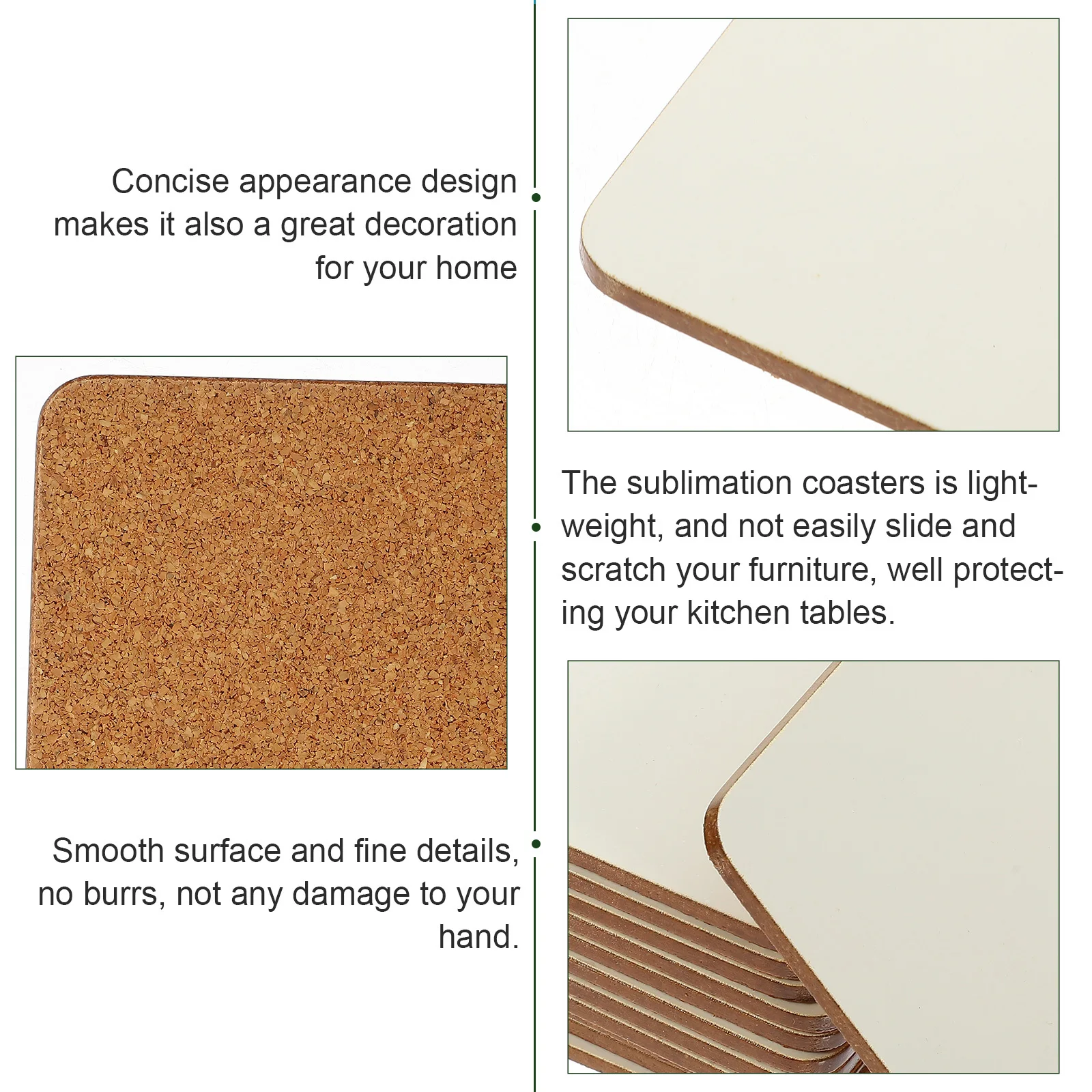 12pcs Heat Transfer Sublimation Coasters Printable Blank Cup Pads Diy Mdf Wood Base For Home Kitchen Car Art Supplies Decor
12pcs Heat Transfer Sublimation Coasters Printable Blank Cup Pads Diy Mdf Wood Base For Home Kitchen Car Art Supplies Decor