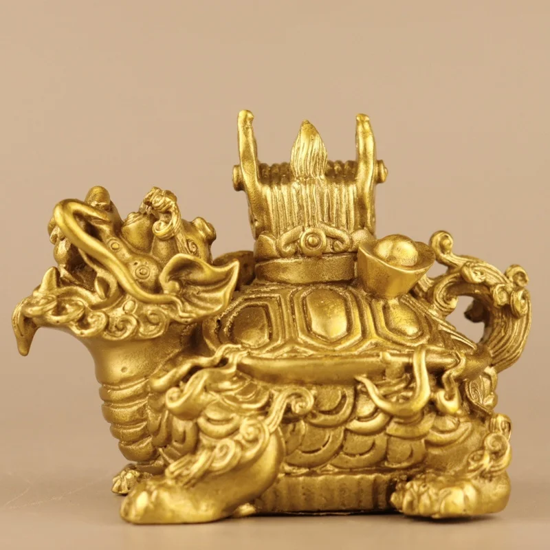 Brass Animal Ornament: Bronze "Three Yuan Success" Dragon Turtle, Creative Home Decoration Gift Craft
Brass Animal Ornament: Bronze "Three Yuan Success" Dragon Turtle, Creative Home Decoration Gift Craft