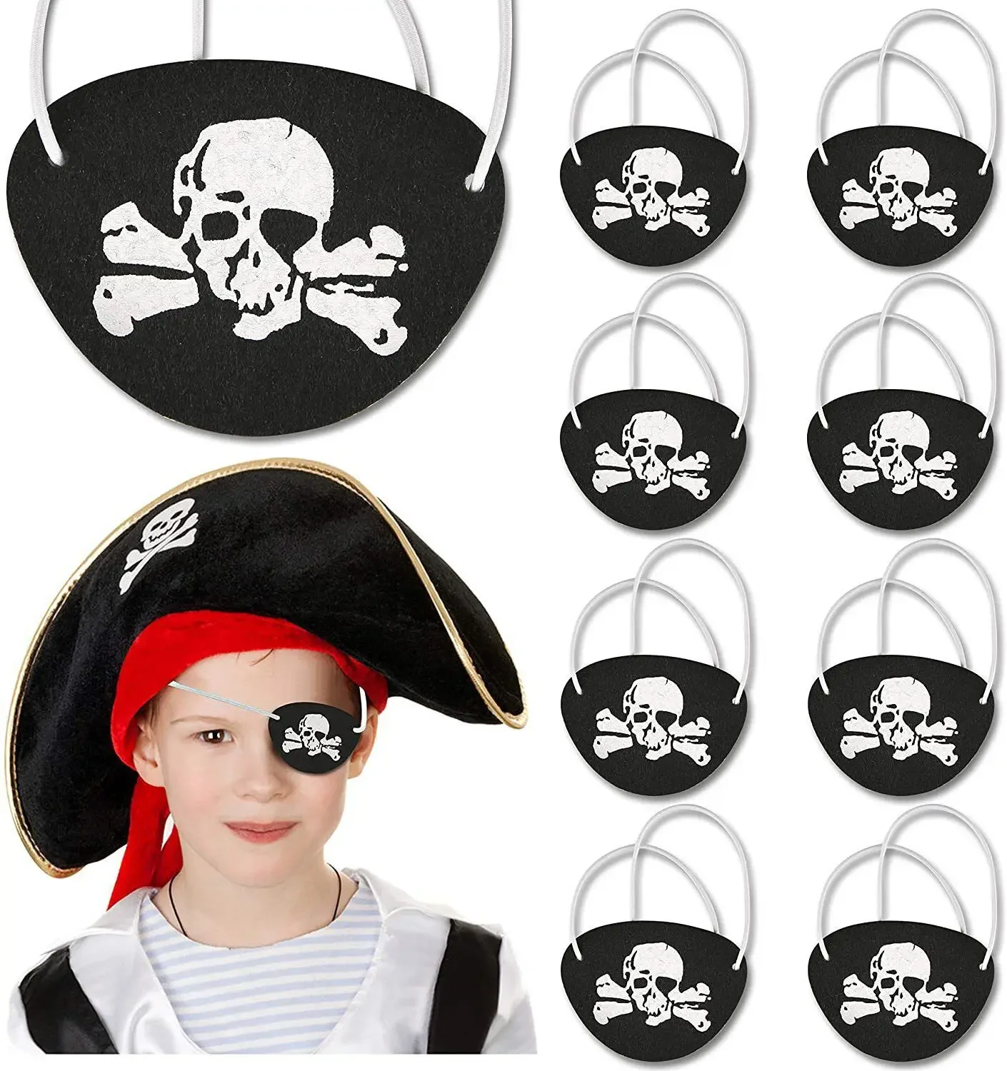 Jack Captain Pirates of The Caribbean Hat Ancient Pirates Cap Eye Patch Skull Headdress Halloween Cosplay Costumes Accessories
Jack Captain Pirates of The Caribbean Hat Ancient Pirates Cap Eye Patch Skull Headdress Halloween Cosplay Costumes Accessories