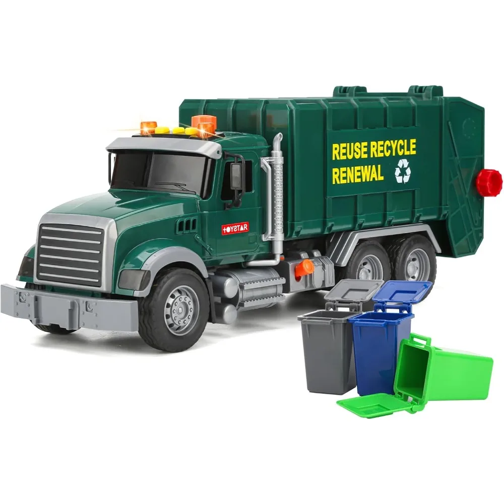 Garbage Truck Toys for Boys Powered Push Car with Lights & Sounds Trash Sorting Model Car Building Toy Set with Garbage Cans
Garbage Truck Toys for Boys Powered Push Car with Lights & Sounds Trash Sorting Model Car Building Toy Set with Garbage Cans