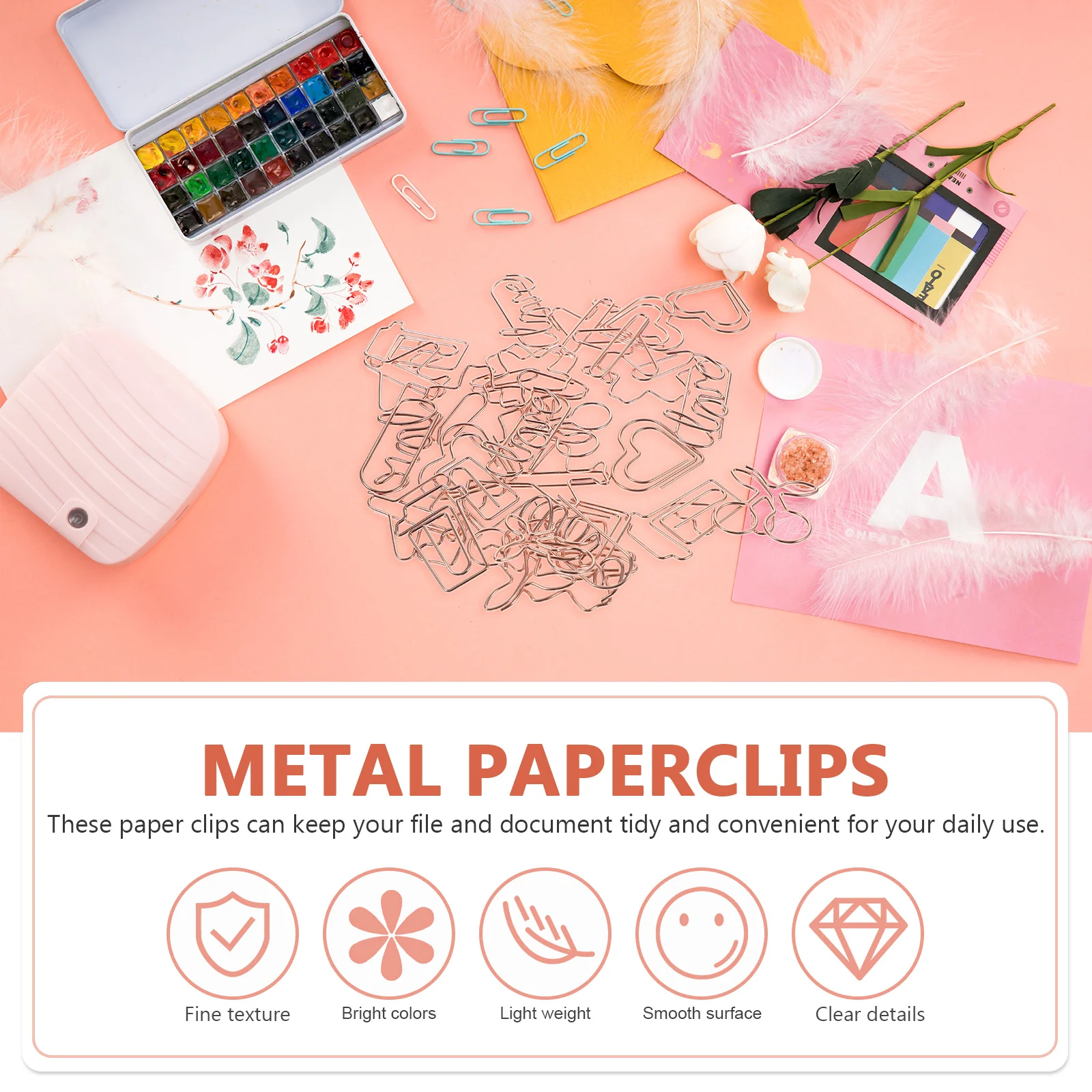 30pcs Heart Paper Delicate Paper Clips Clips Bookmark Pins Small Fun Office Supplies Desk Accessories Storage Organization
30pcs Heart Paper Delicate Paper Clips Clips Bookmark Pins Small Fun Office Supplies Desk Accessories Storage Organization