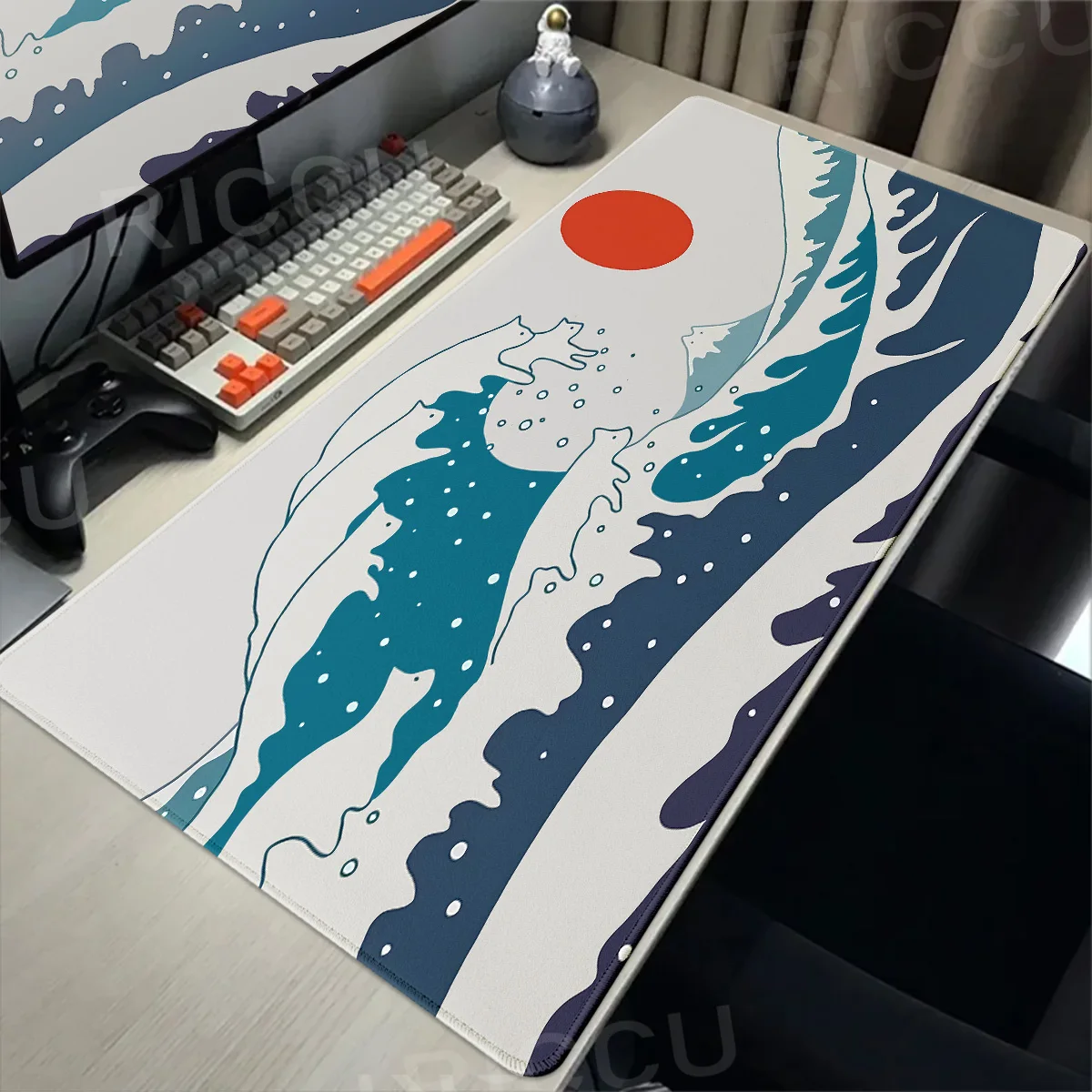 Waves Cat Landscape Cat Large Mousepad Laptop Computer Desk Mat Gaming Accessories lockrand Mouse Mats Pc Gamer XXL Mouse Pad
Waves Cat Landscape Cat Large Mousepad Laptop Computer Desk Mat Gaming Accessories lockrand Mouse Mats Pc Gamer XXL Mouse Pad