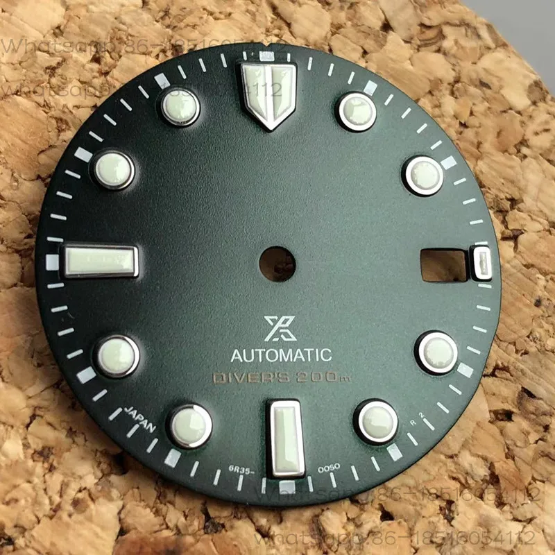 SWATCH S2 Black Dial with S Logo Size 28.5mm Fit NH35/36 Movement Oem Quality Fit 3.0 and 3.8 Crown Green Lume
SWATCH S2 Black Dial with S Logo Size 28.5mm Fit NH35/36 Movement Oem Quality Fit 3.0 and 3.8 Crown Green Lume
