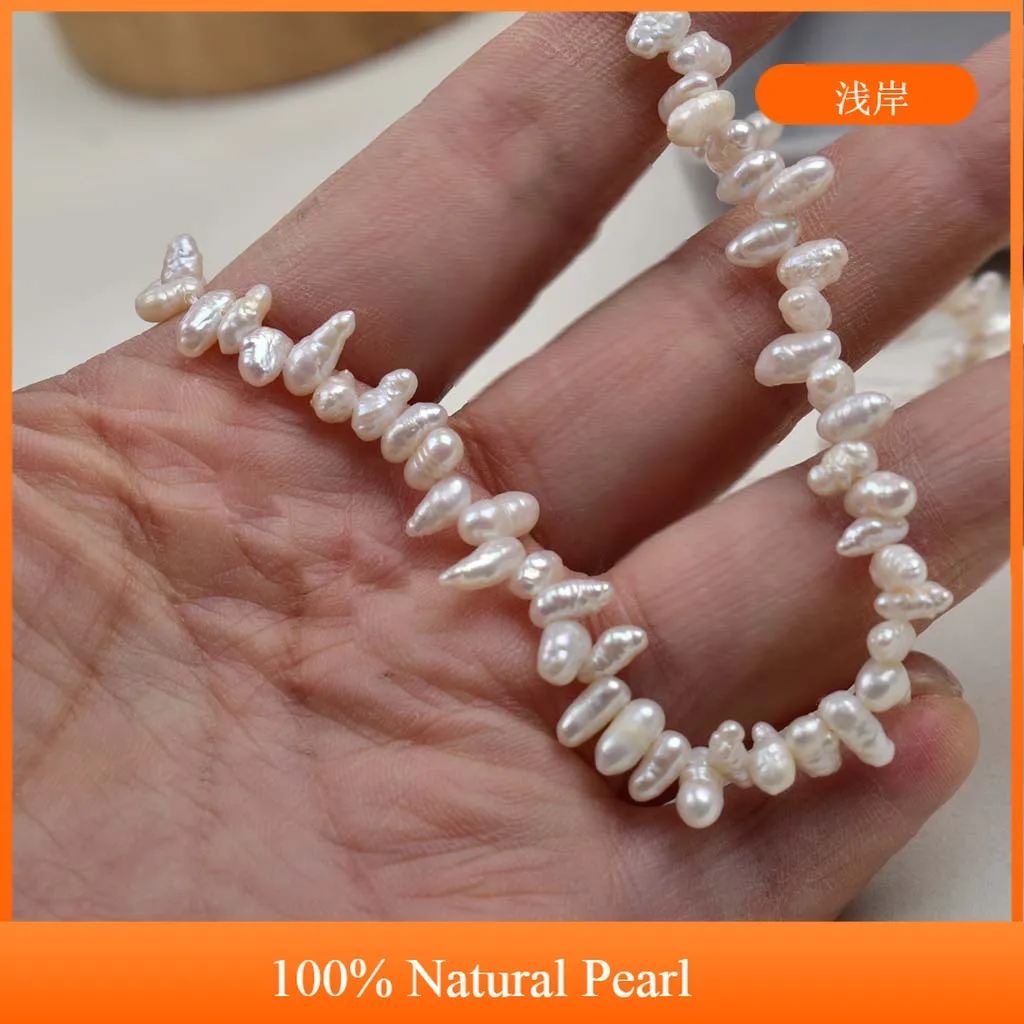 5-6mm Irregularly Shaped Baroque Natural Freshwater Pearl Semi-Finished Beads for Jewelry Making DIY Necklace Bracelet Accessory
5-6mm Irregularly Shaped Baroque Natural Freshwater Pearl Semi-Finished Beads for Jewelry Making DIY Necklace Bracelet Accessory