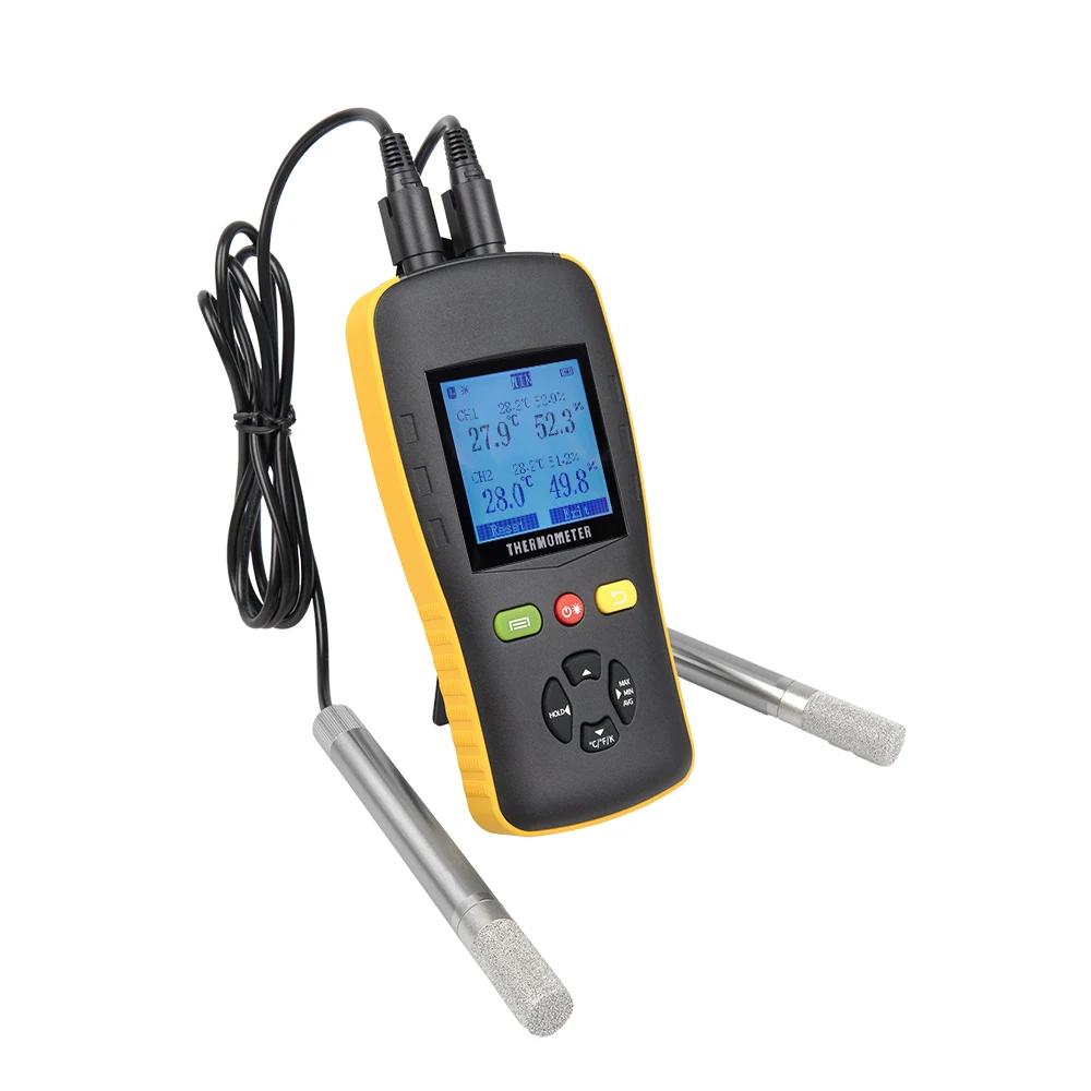 SHT45 Sensor Probes for Industrial Application Digital Dual Channel Thermometer and Hygrometer
SHT45 Sensor Probes for Industrial Application Digital Dual Channel Thermometer and Hygrometer