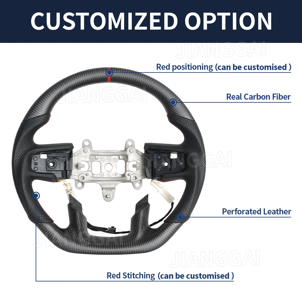 Matte Carbon Fiber Steering Wheel With Heating Function Red Center Line Fit For Dodge RAM 1500 2019-2024 Car Upgrade Accessories
Matte Carbon Fiber Steering Wheel With Heating Function Red Center Line Fit For Dodge RAM 1500 2019-2024 Car Upgrade Accessories