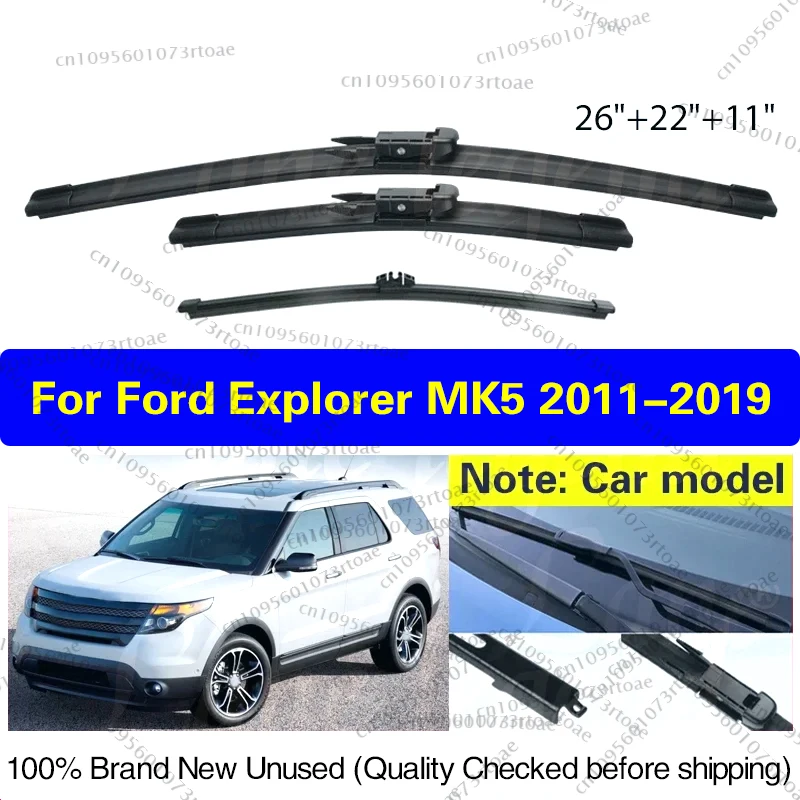 For Ford Explorer MK5 2011 - 2019 Car Wiper Front Rear Wiper Blades Windshield Windscreen Window Rain Brush 2017 2018 26"22"11"
For Ford Explorer MK5 2011 - 2019 Car Wiper Front Rear Wiper Blades Windshield Windscreen Window Rain Brush 2017 2018 26"22"11"