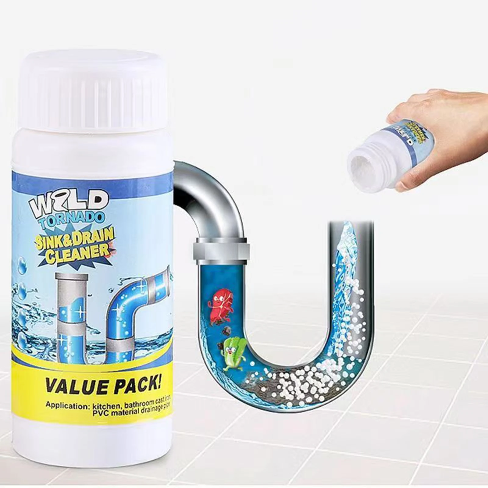 Powerful Sink and Drain Cleaner Powder Fast Acting Portable Powder Cleaning Tool for Home Bathroom Cleaning Tool
Powerful Sink and Drain Cleaner Powder Fast Acting Portable Powder Cleaning Tool for Home Bathroom Cleaning Tool