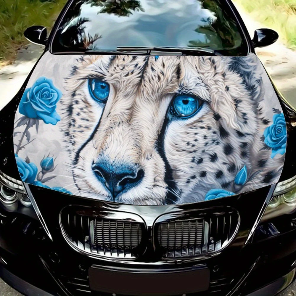 White Cheetah, Blue Eyes, Blue Rose Car Hood Wrap Color Vinyl Sticker Truck Graphic Bonnet Auto Accessories Decor Decal Gift
White Cheetah, Blue Eyes, Blue Rose Car Hood Wrap Color Vinyl Sticker Truck Graphic Bonnet Auto Accessories Decor Decal Gift