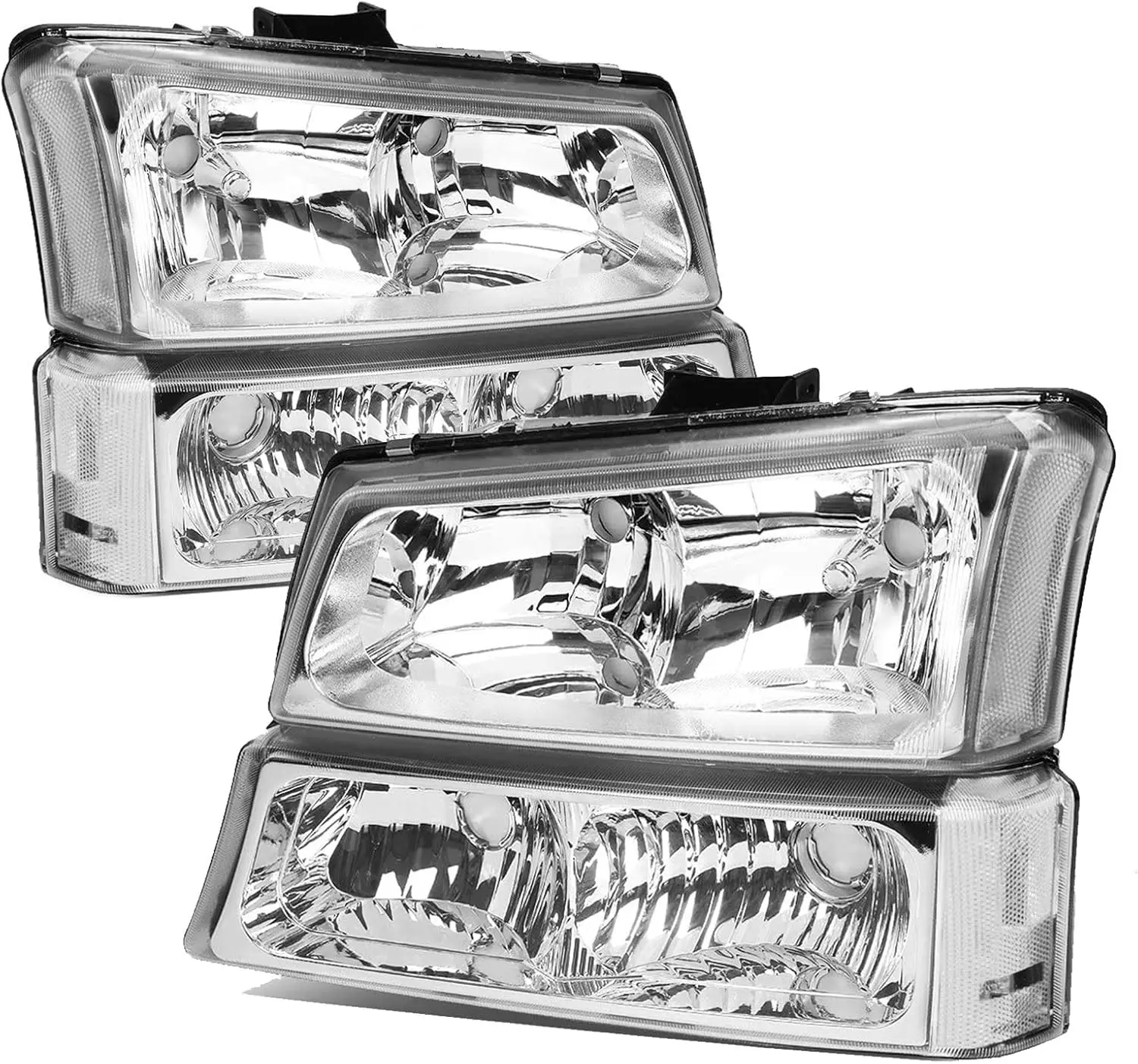 03-07 Silverdao Chrome Hosuing прозрачные линзы, замена фар для 03-07 Avalanche Silverado 1500 1500HD 2500 2500HD 3500 (подходит
03-07 Silverdao Chrome Hosuing прозрачные линзы, замена фар для 03-07 Avalanche Silverado 1500 1500HD 2500 2500HD 3500 (подходит