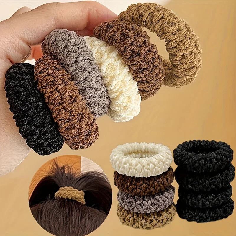 12-piece thick and high-elastic ponytail hair band, soft and contour-free hairstyle, high ponytail rubber band hair accessories
12-piece thick and high-elastic ponytail hair band, soft and contour-free hairstyle, high ponytail rubber band hair accessories