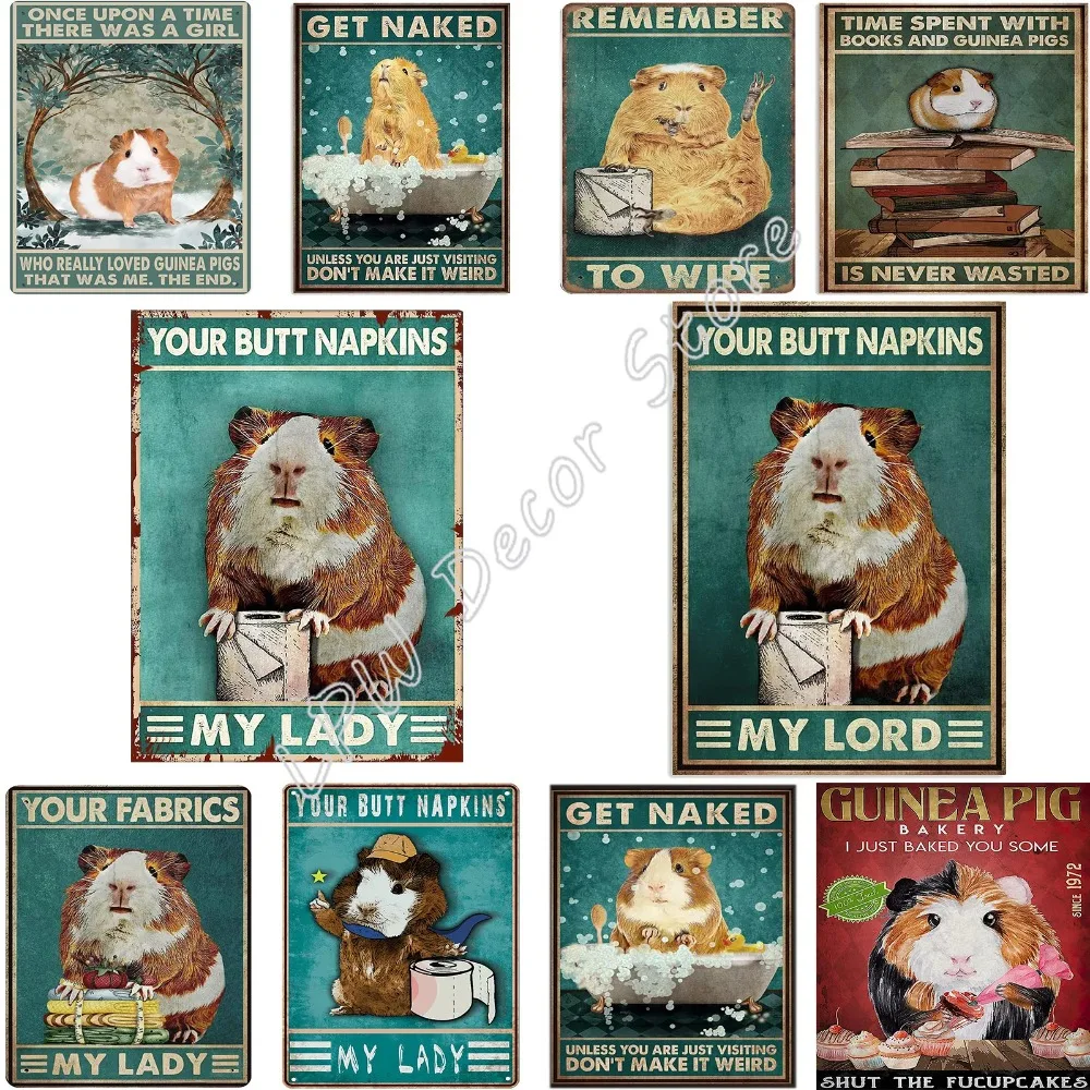 Funny Bathroom Toilet Tin Sign Wall Decor Your Butt Napkins My Lord Vintage Guinea Pig Tin Sign for Home Farmhouse Decor Gift
Funny Bathroom Toilet Tin Sign Wall Decor Your Butt Napkins My Lord Vintage Guinea Pig Tin Sign for Home Farmhouse Decor Gift