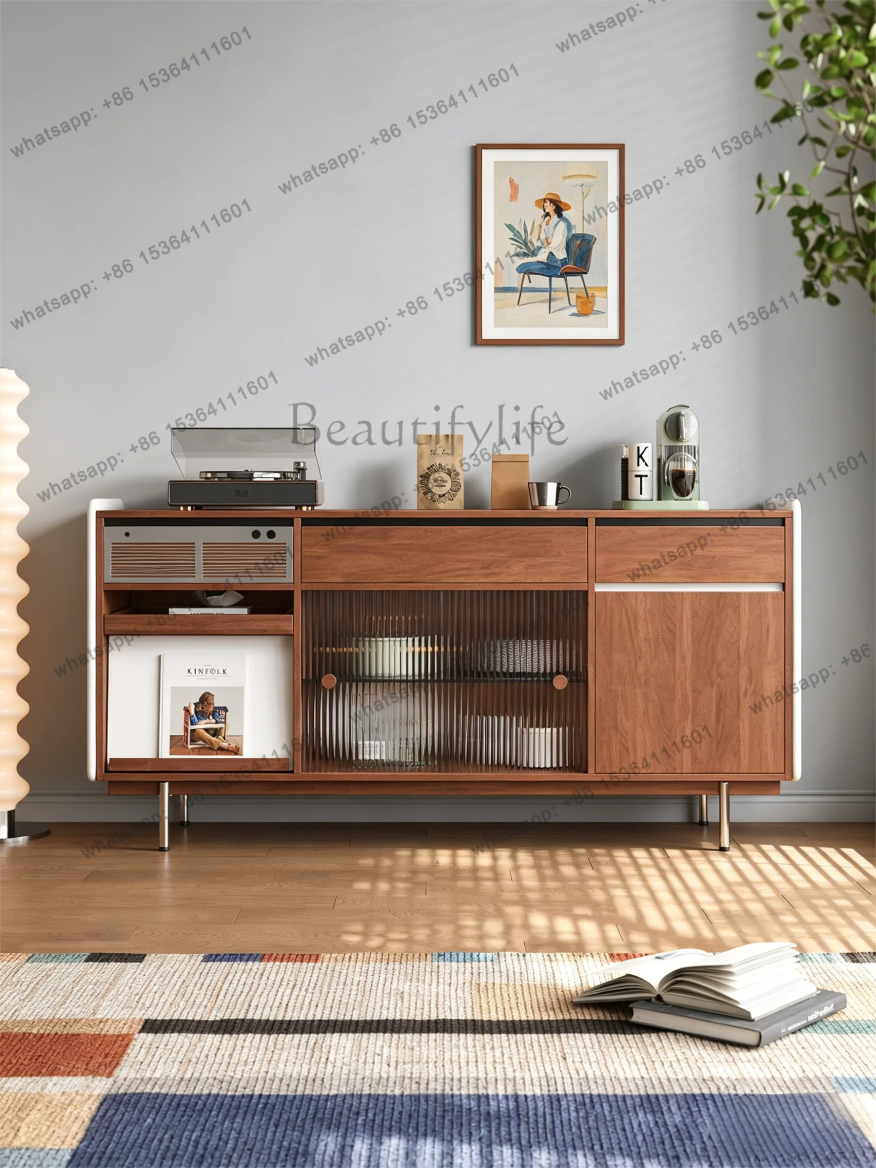 Solid wood dining side cabinet, antique living room, integrated storage side cabinet against the wall
Solid wood dining side cabinet, antique living room, integrated storage side cabinet against the wall