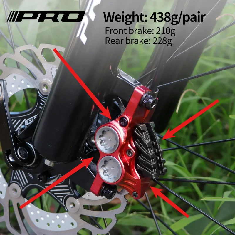 IIIPRO MTB Ultra - Light 4 - Piston Disc Brake: 800mm/1550mm, CNC Internal Routing, Split Design
IIIPRO MTB Ultra - Light 4 - Piston Disc Brake: 800mm/1550mm, CNC Internal Routing, Split Design