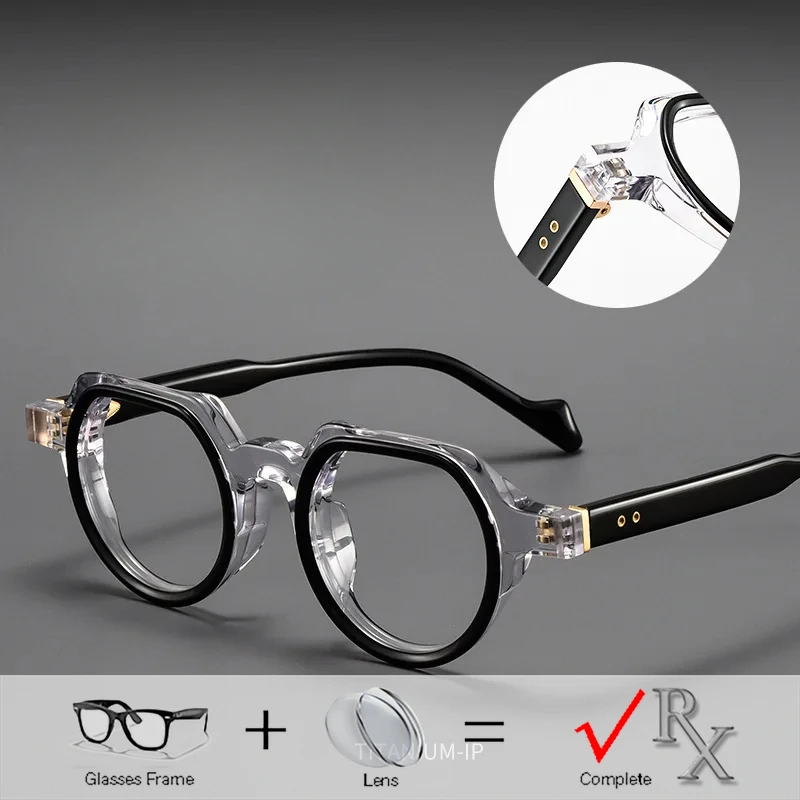 Round Acetate Optical Progressive Eyeglasses Men Bifocal Myopia Photochromic Glasses Retro Doctor With Prescription Eyewear
Round Acetate Optical Progressive Eyeglasses Men Bifocal Myopia Photochromic Glasses Retro Doctor With Prescription Eyewear
