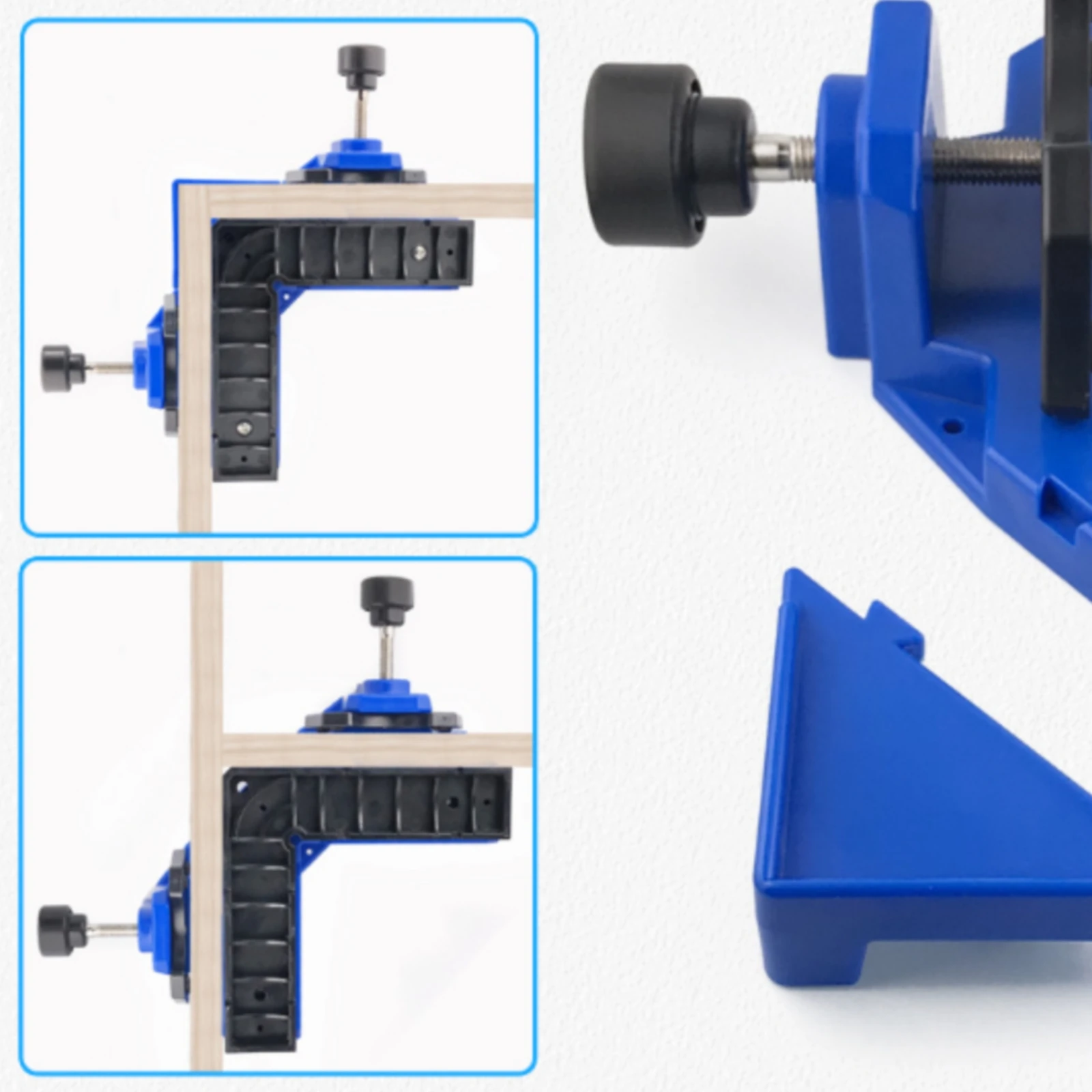 Right-Angle Woodworking Clamp Black Hand Grips 90-Degree Corner Clamp Woodworking Corner Square Adjustable Workshop Tool
Right-Angle Woodworking Clamp Black Hand Grips 90-Degree Corner Clamp Woodworking Corner Square Adjustable Workshop Tool
