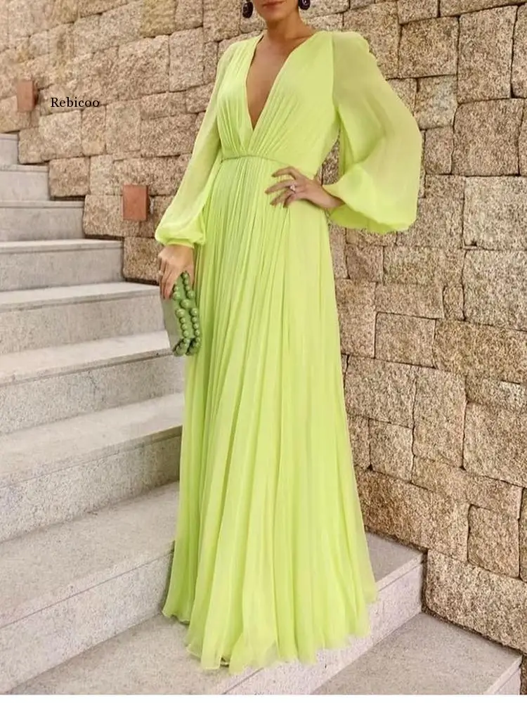 Autumn women's Long Sleeve Casual Style Polyester Material 2022 New Fashion V-neck Lantern Solid Color Waist Wrap Dress
Autumn women's Long Sleeve Casual Style Polyester Material 2022 New Fashion V-neck Lantern Solid Color Waist Wrap Dress