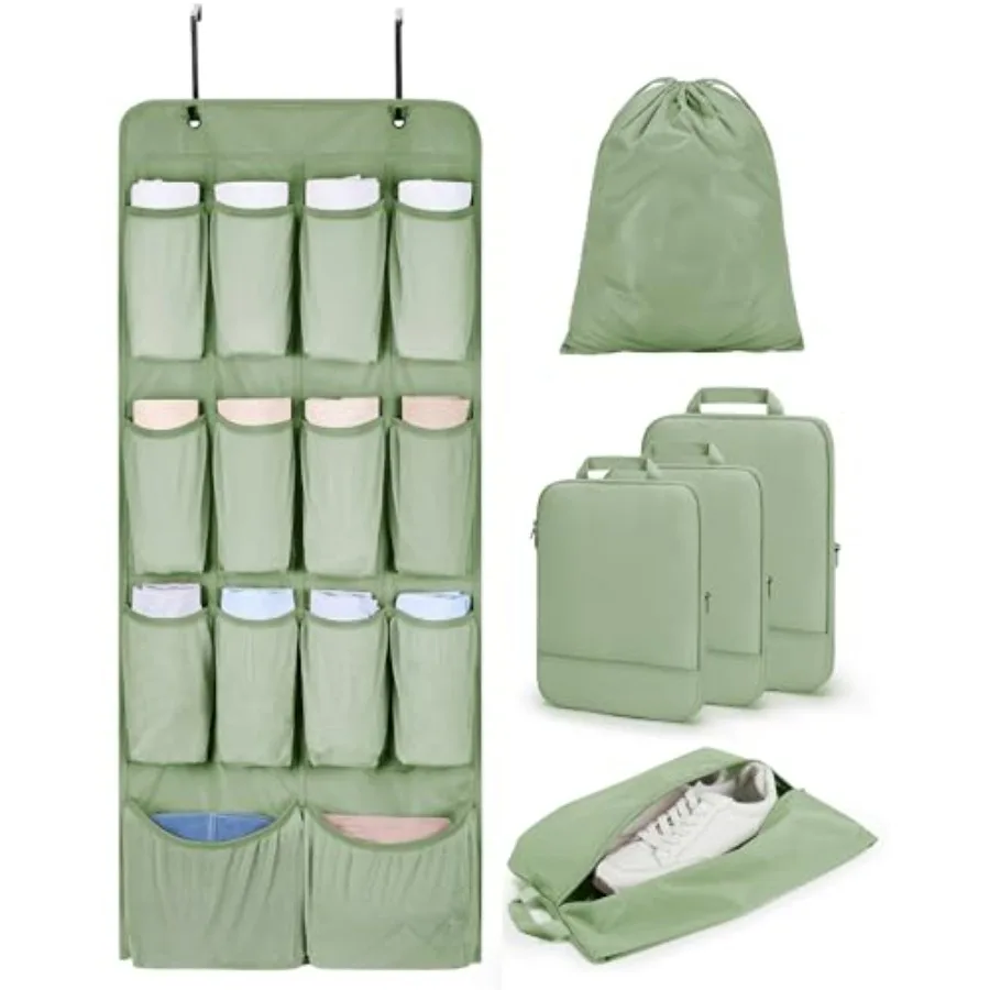BAGSMART Hanging Compression Packing Cubes for Closet Organizers And Storage, 6 Set Suitcase Organizer Bags Set, Cruise Travel
BAGSMART Hanging Compression Packing Cubes for Closet Organizers And Storage, 6 Set Suitcase Organizer Bags Set, Cruise Travel