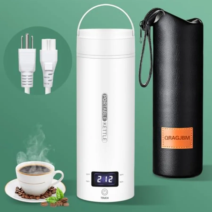 Travel Electric Kettle Portable Small Mini Tea Coffee Kettle Water Boiler, Water Heater with 4 Temperature Control, 304 Stainle
Travel Electric Kettle Portable Small Mini Tea Coffee Kettle Water Boiler, Water Heater with 4 Temperature Control, 304 Stainle