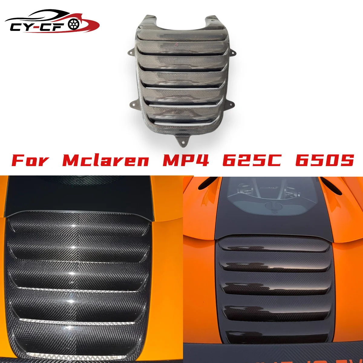 Suitable for For 2014-2017 McLaren 625C 650S Upgraded Carbon Fiber Rear Nacelle, Cooling, Rear Grille
Suitable for For 2014-2017 McLaren 625C 650S Upgraded Carbon Fiber Rear Nacelle, Cooling, Rear Grille