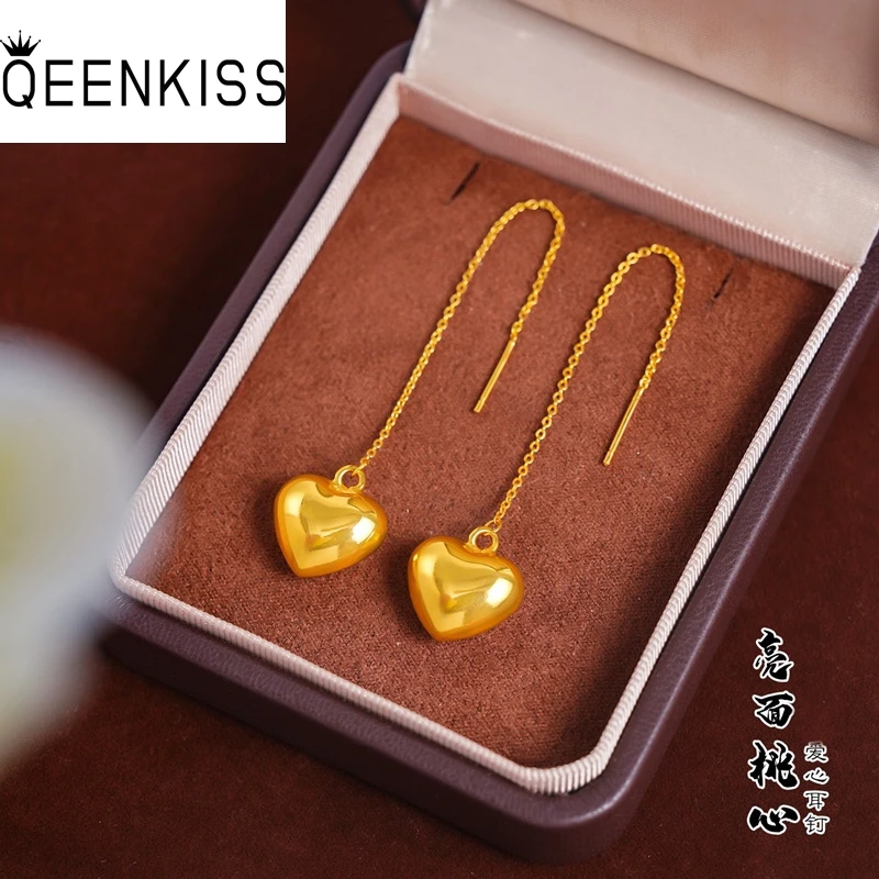 QEENKISS 24KT Gold Heart Pendant Earring Lines For Women Wedding Party Birthday Christmas Bride Mother Girl Ladies Gifts EG5547
QEENKISS 24KT Gold Heart Pendant Earring Lines For Women Wedding Party Birthday Christmas Bride Mother Girl Ladies Gifts EG5547